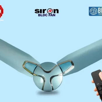 SIRON Decorative BLDC 1200mm Energy Saving with Remote Control 5 Star Ceiling Fan ( Metalic Blue Color, Pack of 1) With 5 Year Warranty - Image 2