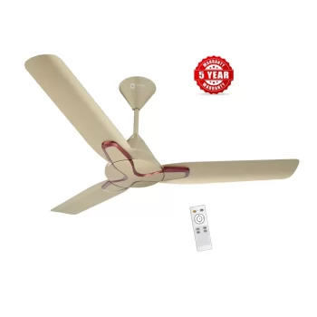 SIRON Decorative BLDC 1200mm Energy Saving with Remote Control 5 Star Ceiling Fan ( Metalic Golden Color, Pack of 1) With 5 Year Warranty