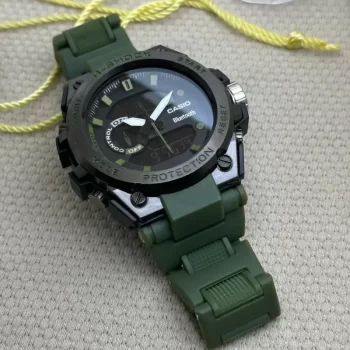 GShock Stylish Swiss Analog-Digital Watch BT Green