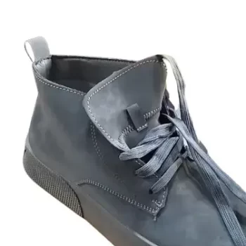 Men's Italian Suede Leather British Stitch Full Boots Handmade Ankle Boots for Men - Image 2