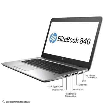 (Refurbished) HP 840 G3 Intel Core i5-6300U 2.4Ghz 14 inches FHD EliteBook (8GB DDR4, 256GB SSD, Bluetooth 4.2, Windows 10 64) , 0.93kg - With Warranty - Image 5
