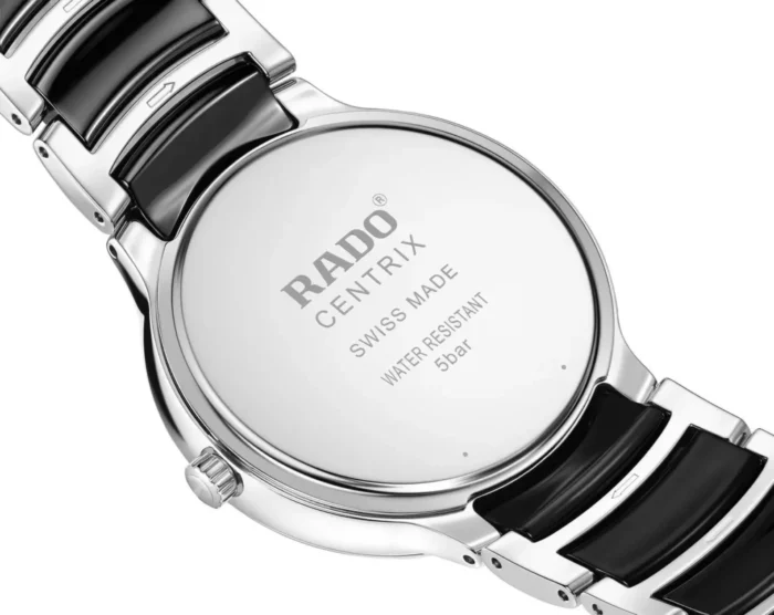 Rado Couple Watches - Rado Centrix Analog Watches for Best Couples - Combo of 2 Rado Black Centrix Watches - Image 3