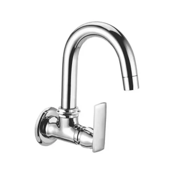 Stainless Steel Single Lever Sing Sink Cock (Silver)