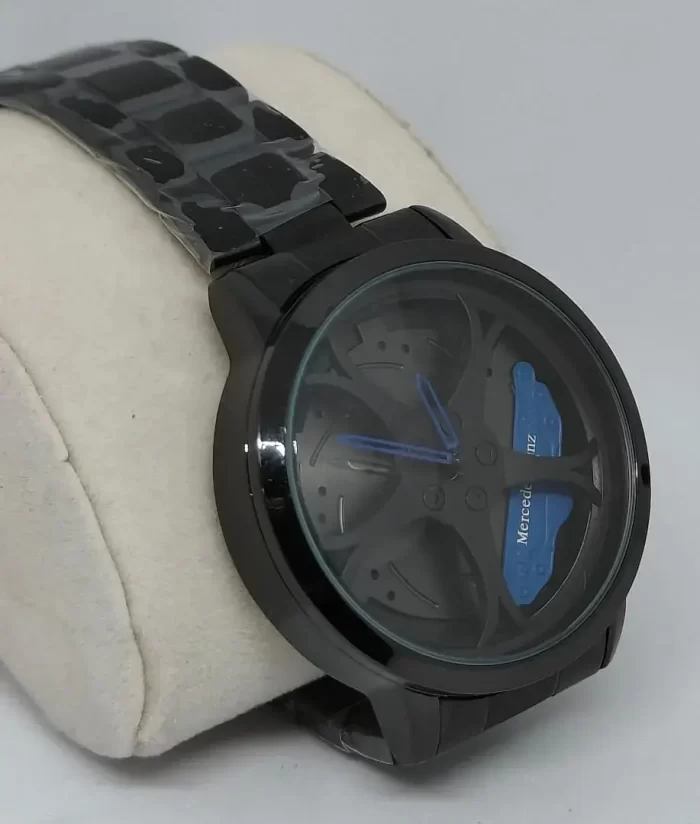 Car Wheel Watch ,Rotating Fashion Sport Watches - Blue - Image 3