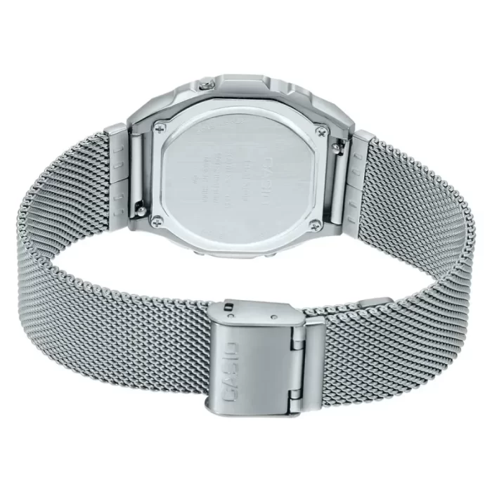 Vintage Watch Mesh (A1000M-1BEF) Digital Silver Watch - Image 2