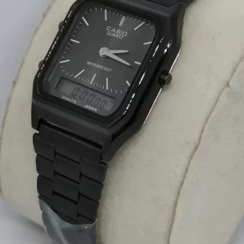 Vintage Watch Retro Dual Time Black AQ-230A-7DMQ ( Dial width 28mm) - Image 3