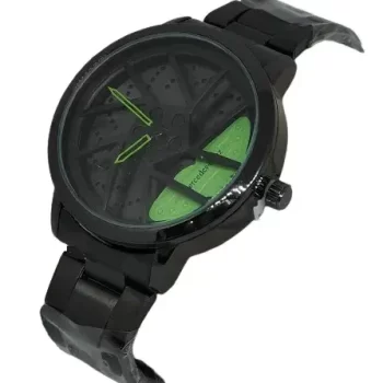 Car Wheel Watch - Fashion Rotating Stereoscopic Sport Watches Green