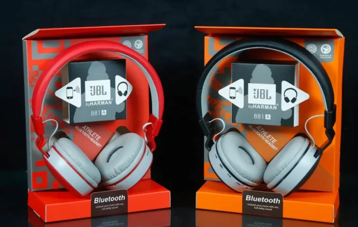 JBL Headset MS-881A Dolby Sound Bluetooth with FM and Micro SD Card Slot for All Phone's - Image 5