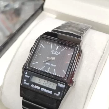 Men's Vintage Analog Digital Watch AQ800E-7A DT Black - Image 2
