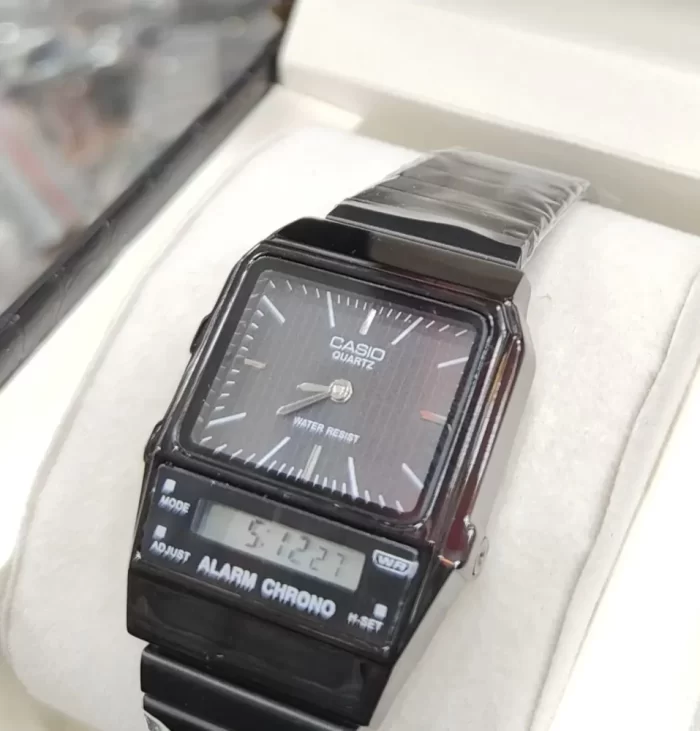 Men's Vintage Analog Digital Watch AQ800E-7A DT Black - Image 2