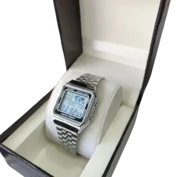 Casio Vintage watches -  Digital Grey Dial Unisex's Watch-A500WA-1DF SIL - Image 2