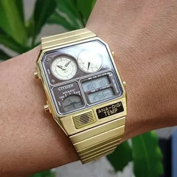 CITIZEN JG2103-72X Analog Digital Watch (Gold) - Image 2