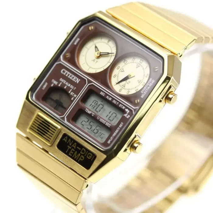 CITIZEN JG2103-72X Analog Digital Watch (Gold) - Image 4