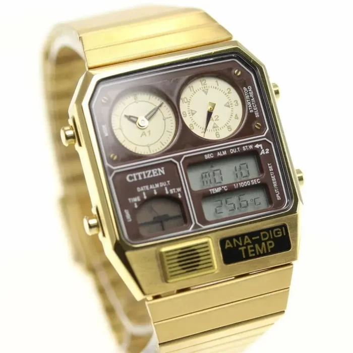 CITIZEN JG2103-72X Analog Digital Watch (Gold) - Image 5