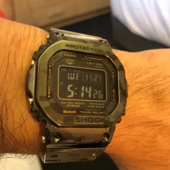 g shock metal watch black