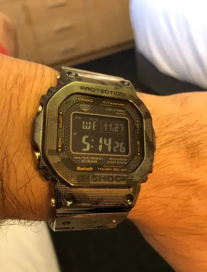 g shock metal watch black