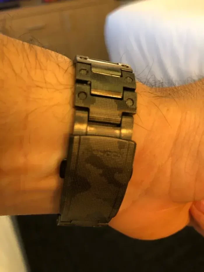 g shock metal watch black