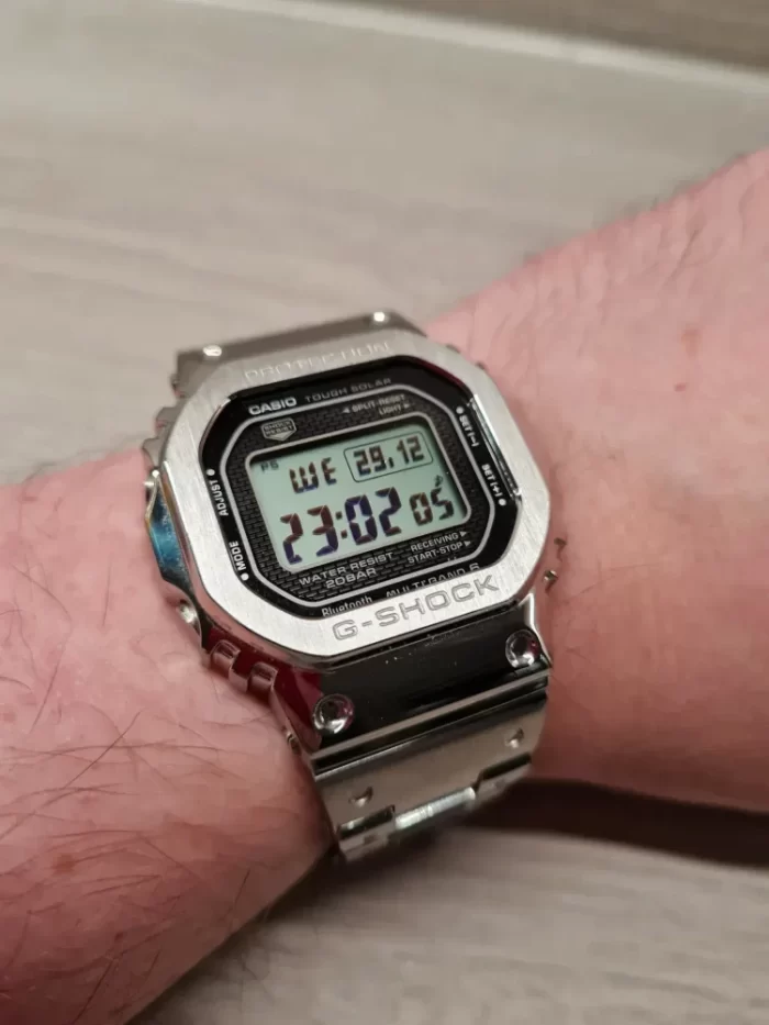 g shock metal watch