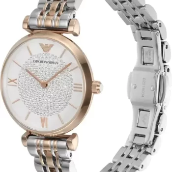 Gianni T-Bar Analog Watch White Dial - For Women AR1926 - Image 2