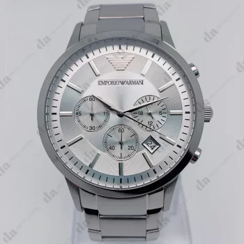 EA AR2458 Sportivo Stainless-Steel Quartz Cream Dial Men's Watch - Image 3