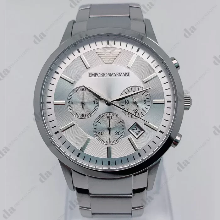 EA AR2458 Sportivo Stainless-Steel Quartz Cream Dial Men's Watch - Image 3
