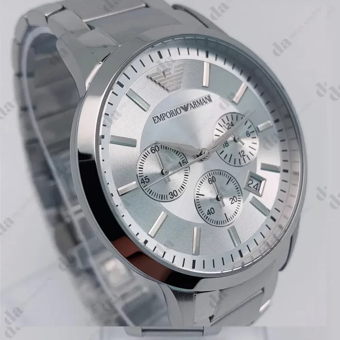 EA AR2458 Sportivo Stainless-Steel Quartz Cream Dial Men's Watch - Image 4