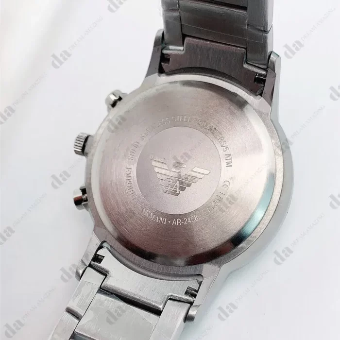 EA AR2458 Sportivo Stainless-Steel Quartz Cream Dial Men's Watch - Image 5
