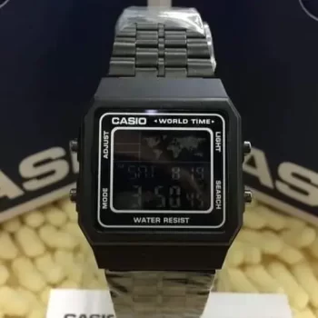 Vintage Series Digital Black Unisex's Watch Full Black-A500WA-2FB - Image 3