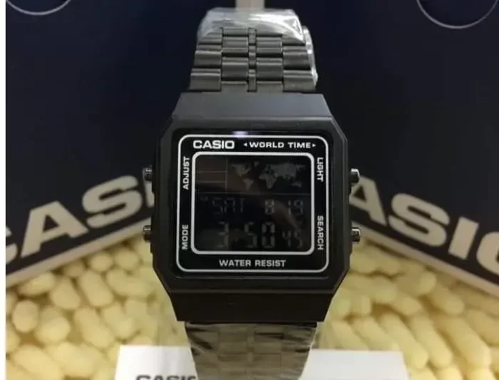 Vintage Series Digital Black Unisex's Watch Full Black-A500WA-2FB - Image 3