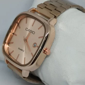 Quartz Classic Rose Gold Watch For Men & Women - ( 35mm Dial Size ) - Image 2