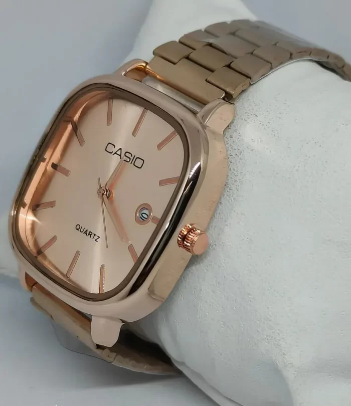 Quartz Classic Rose Gold Watch For Men & Women - ( 35mm Dial Size ) - Image 2