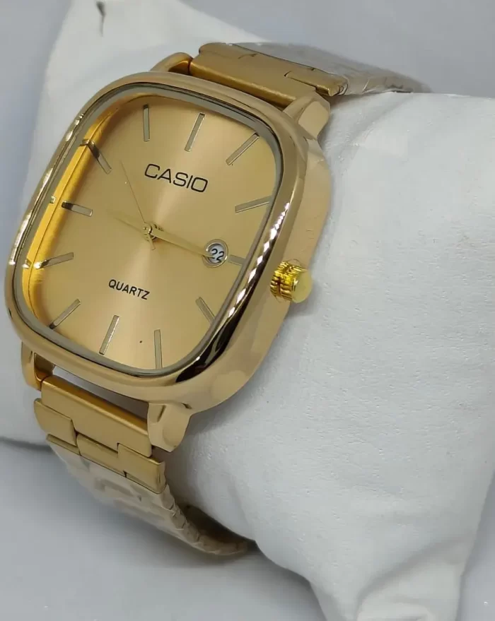 Quartz Classic Gold Watch For Men & Women - ( 35mm Dial Size ) - Image 3