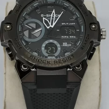 Black Watches for Men: G-Shock Stylish Swiss Analog-Digital Watch LF - Full Black - Image 2