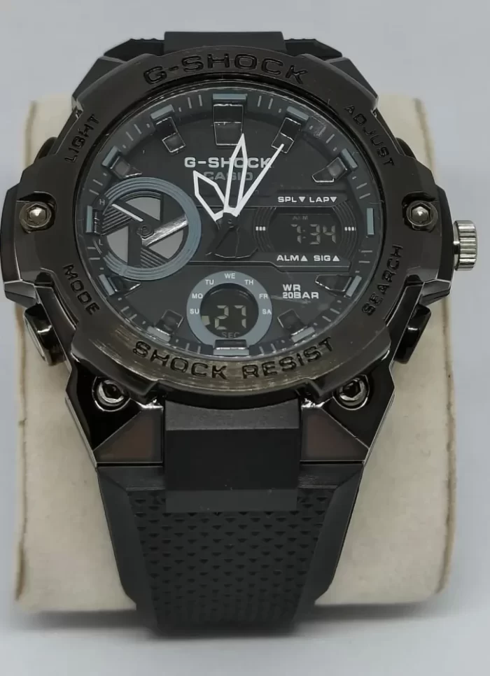 Black Watches for Men: G-Shock Stylish Swiss Analog-Digital Watch LF - Full Black - Image 2