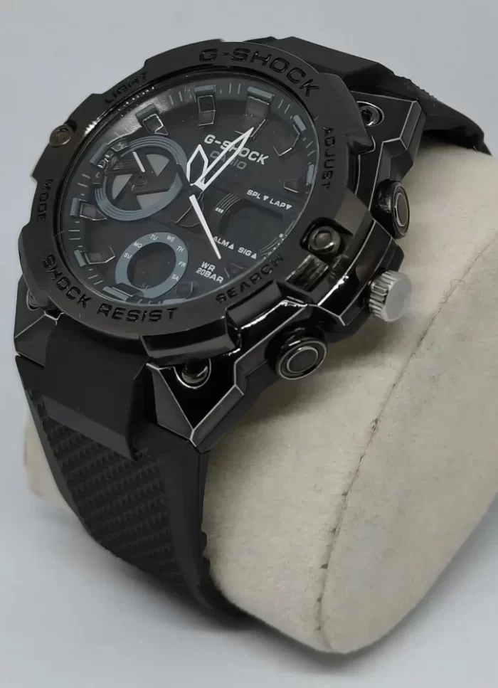 Black Watches for Men: G-Shock Stylish Swiss Analog-Digital Watch LF - Full Black - Image 4