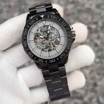 Fossil Bannon Automatic Black-Tone Stainless Steel Watch BQ2680 - Image 2