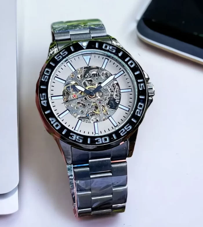 Fossil Bannon Automatic Black-Tone Stainless Steel Watch BQ2680 - Image 3