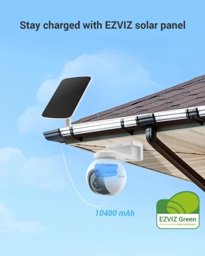 EZVIZ 2K 4G Battery Camera Outdoor with GPS Location+ Solar Panel
