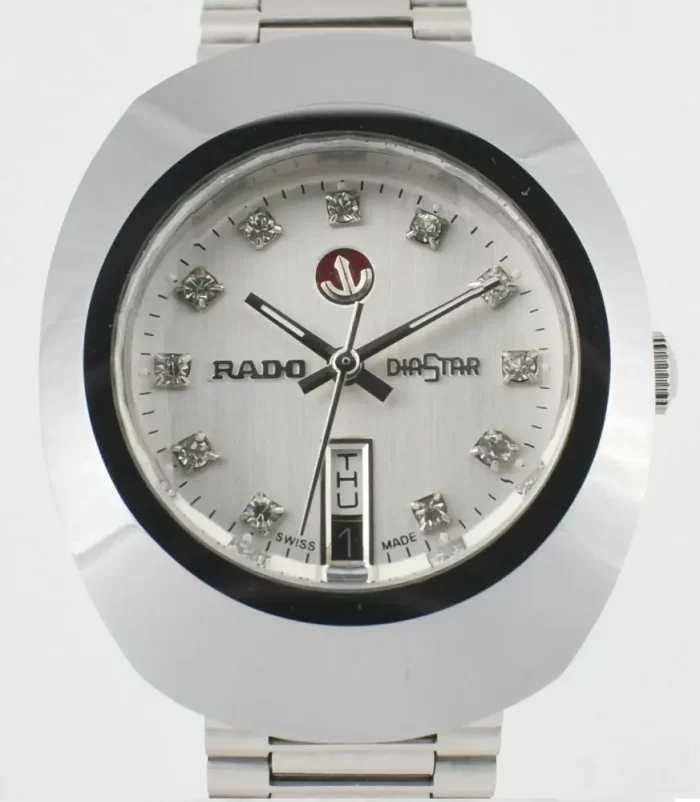 Rado Diastar Diamond Vintage Automatic Men's Wrist Watch White Dial - Image 2