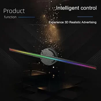 3D Hologram Fan with WiFi, 3D Hologram Projector Advertising Display for Business Store Signs, Bar, Casino, Party & Halloween - 42 cm diameter - Image 3
