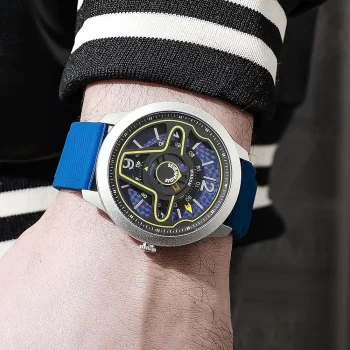 Seven Friday Digital Watch - Steering Wheel Fashion Watch Blue - Image 2