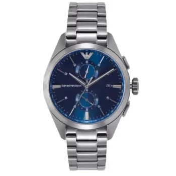 Emporio Armani Analog Chronograph Watch - For Men AR11480 Stainless Steel Blue Dial
