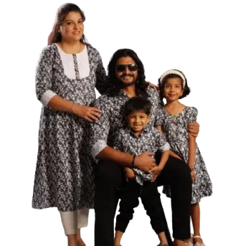 Premium Range of Family Dress with Long Gown for Women - Party Wear B&W