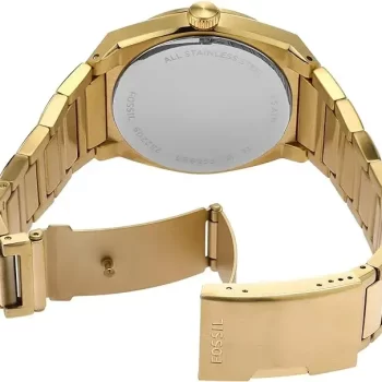 Everett Three-Hand Date Stainless Steel Watch Full Gold - FS5984 - Image 4