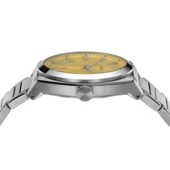 Yellow Dial Watch - Fossil Everett Stainless Steel Watch FS5984 | Elegant & Reliable - Image 2