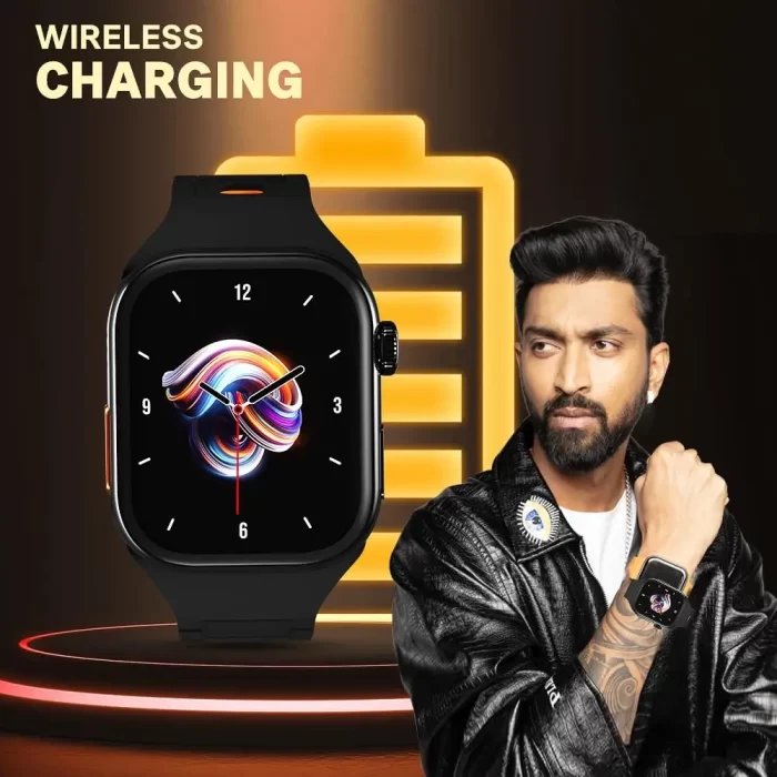 TS TIMESTONE Fusion with 2.01” HD Always On Display Bluetooth Calling Smart Watch, Metal Body, Rotary Crown, 500 Nits, Health Tracking, Wireless Charging with 1 Year Warranty - Image 2