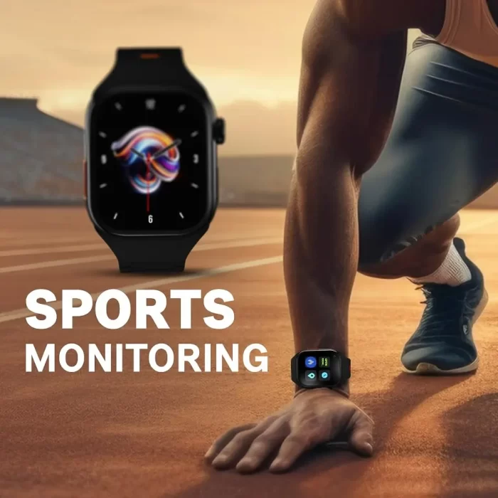 TS TIMESTONE Fusion with 2.01” HD Always On Display Bluetooth Calling Smart Watch, Metal Body, Rotary Crown, 500 Nits, Health Tracking, Wireless Charging with 1 Year Warranty - Image 4