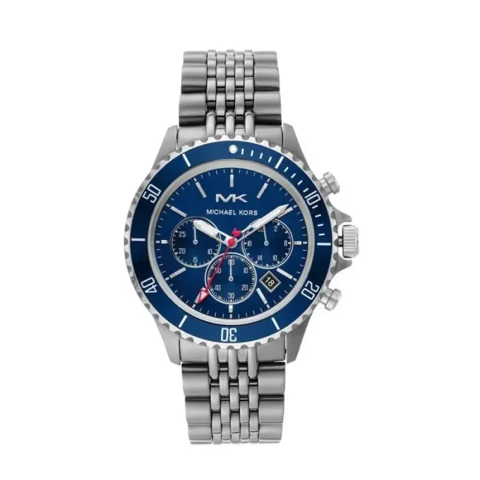 Michael Kors Men’s Chronograph Stainless Steel Blue Dial 44mm Watch MK8726