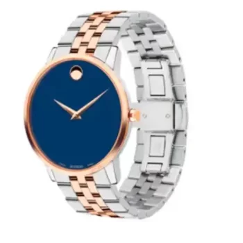 Movado Museum Swiss Analog Blue Round Men Watch MM01 - Image 2