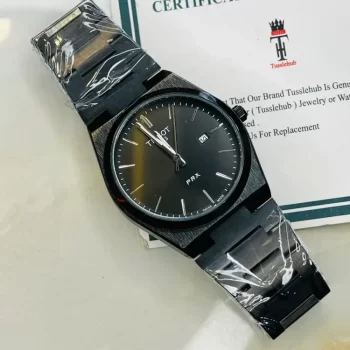 TST PRX 35 Powermatic 80 Stainless Steel Mens Watch Full Black - Image 2